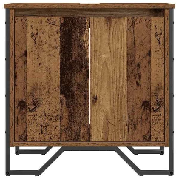 Vaskeskab - EKSKLUSIV HUS - 60x35x60 cm - Ingeniørtræ - Sort - Rummelig opbevaring Svart