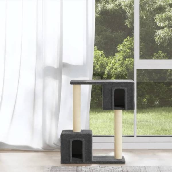 Maison Exclusive - Kattekradse med sisal i mørkegrå 60 cm mörkgrå