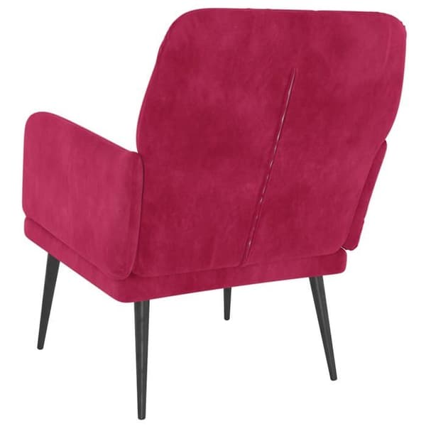 Maison Exclusive - Fåtölj Röd vinröd 62x79x79 cm Sammet