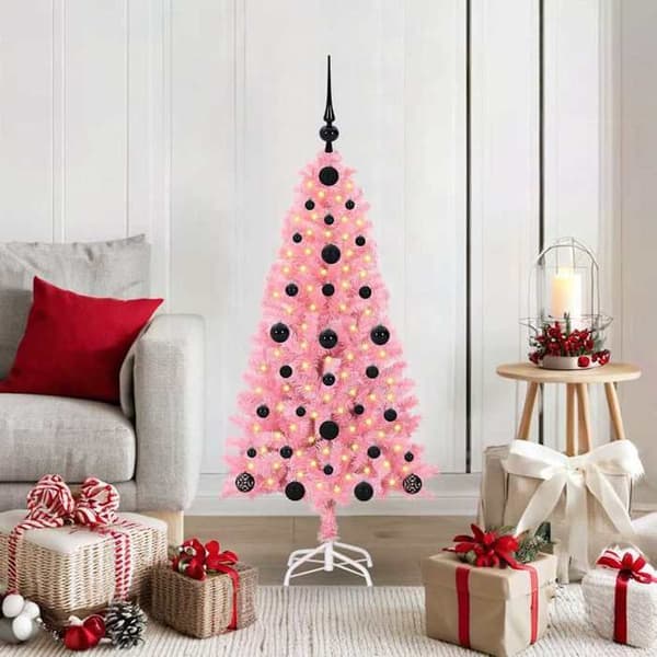 Julgran - EXKLUSIVT HUS - 120 cm - Rosa - PVC - LED USB Ros