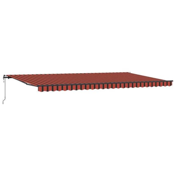 Maison Exclusive - Fällbart tak i orange och brunt 600 × 300 cm
