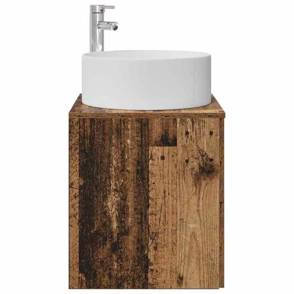 Exklusiv möbel - Väggmonterad handfat Vanity i gammalt trä 49,5 x 44,5 x 65,5 cm