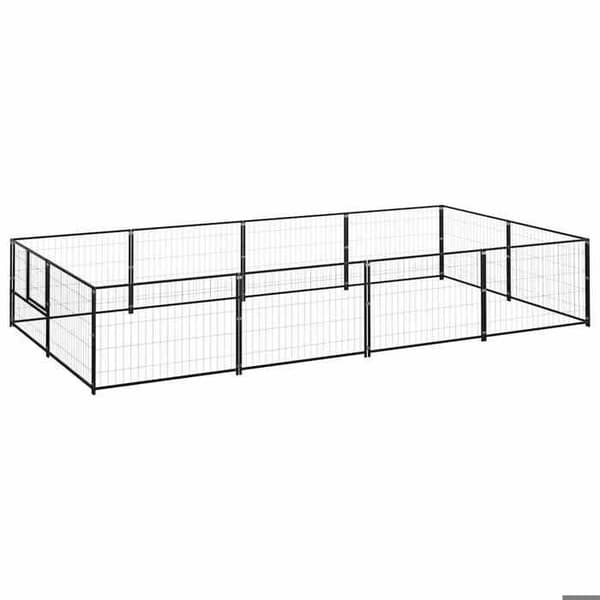 Hundehus - Eksklusivt Hus - 8 m² - Stål - Sort Svart