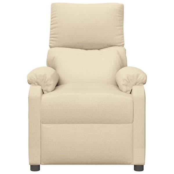 Maison Exclusive - Recliner Fåtölj Creme Tyg Grädde