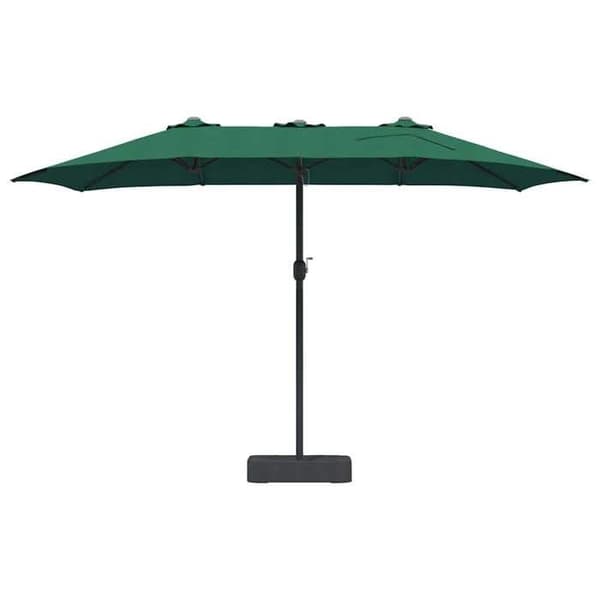 Maison Exclusive - Trädgårdsparasol 385 x 209 x 244 cm Polyester och Stål Grön Grön
