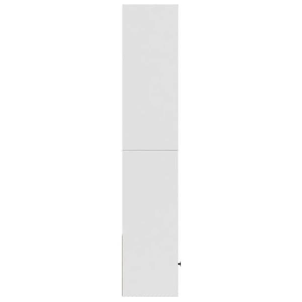 Maison Exclusive - Vit bibliotek 40x36x189 cm ingenjörsträ