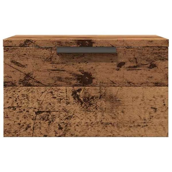 Maison Exclusive - Vanhan puun seinähyllyyöpyöre 34x30x20 cm