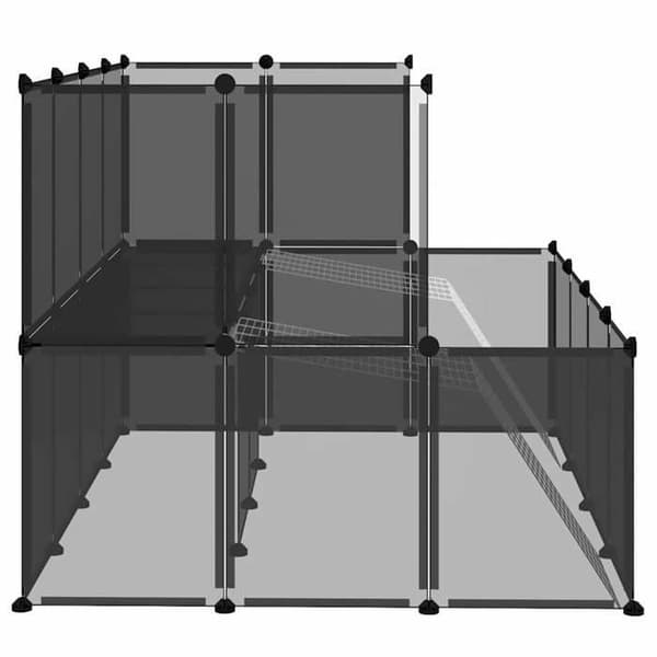 Maison Exclusive - Bur til små dyr Sort 143x107x93 cm PP og Stål