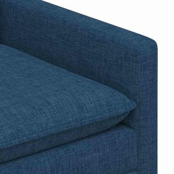 Maison Exclusive - Soffa Blå 196 x 81 x 87,5 cm Tyg