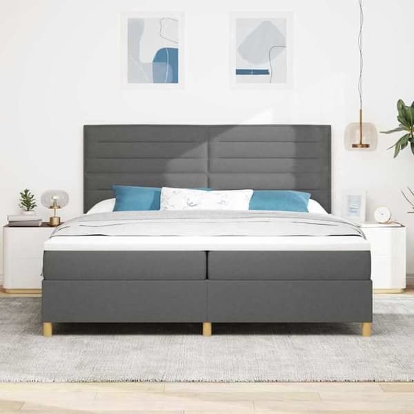 Maison Exclusive - Jousipatja tummanharmaa 200 x 200 cm kangas Mörkgrå