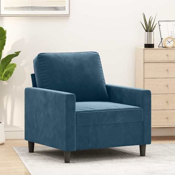 Maison Exclusive - Blå Stol 60 cm Velour