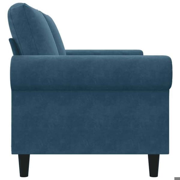 Maison Exclusive - Soffa 2-sits Blå 140 cm Sammet