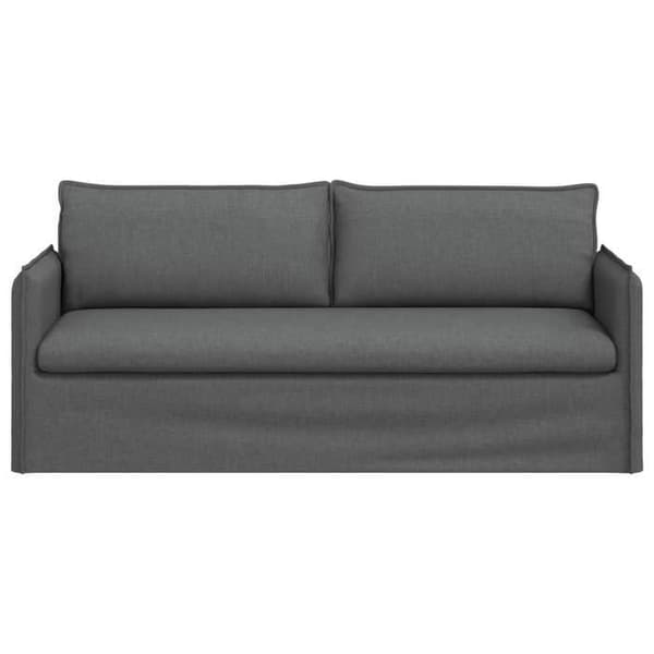 Maison Exclusive - Mörkgrå soffa 196 x 82 x 85 cm tyg Mörkgrå