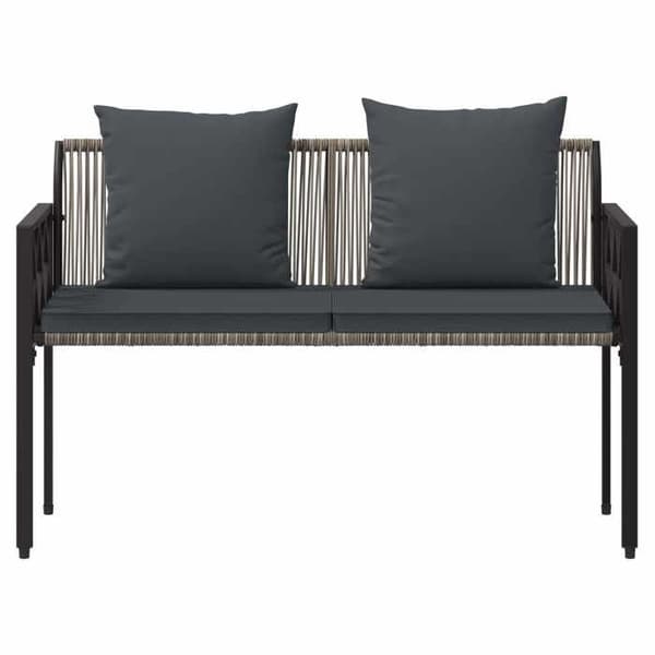 Maison Exclusive - Utomhusbänkar 2-sits 116 x 56 x 75 cm polyrotin