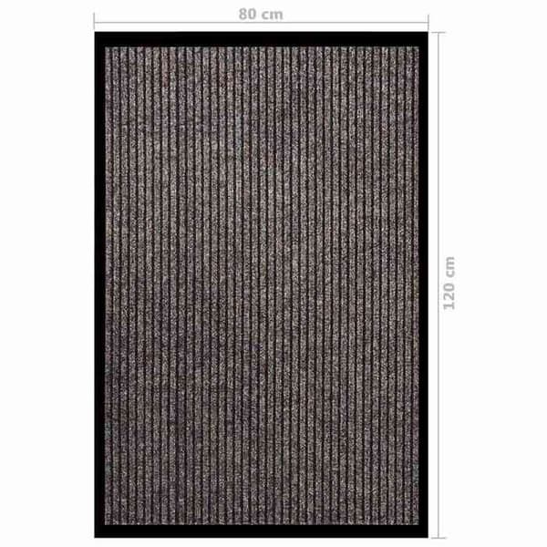 Maison Exclusive - Stribet dørmåtte Beige 80x120 cm