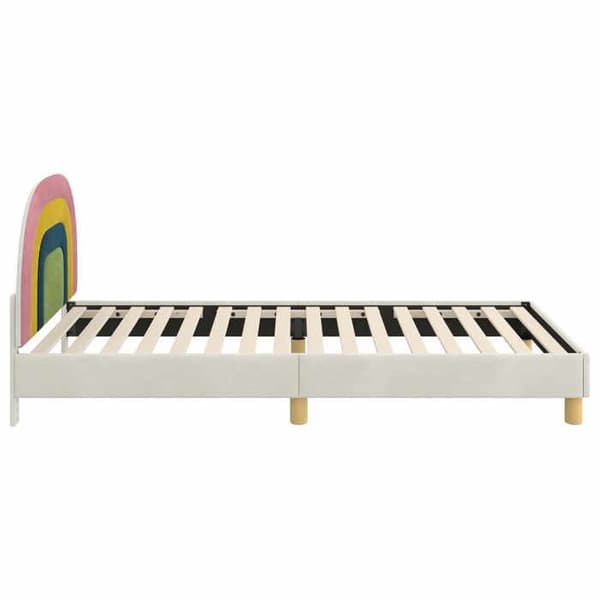 Maison Exclusive - Sengestel til børn med hovedgærde Creme 90 x 200 cm Grädde