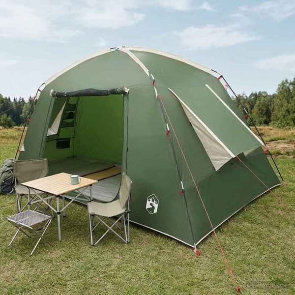 Tältstuga - EXKLUSIVT HUS - Modern stuga - Vattentålig polyester - 300x210x156 cm - Fällbar, snabb montering