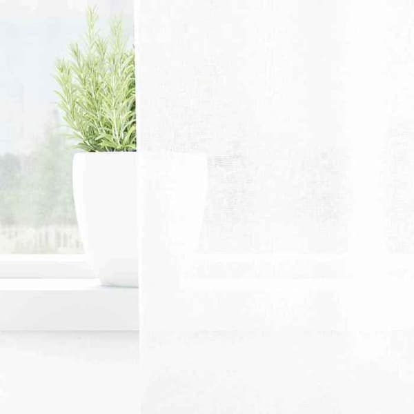 Verho - MAISON EXCLUSIVE - 2 kappaletta - Valkoinen - 175 x 140 cm - Polyesteri Vit