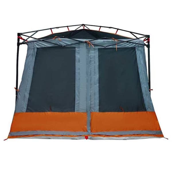 Maison Exclusive - Indertelt til 6 personer Grå og orange taffeta