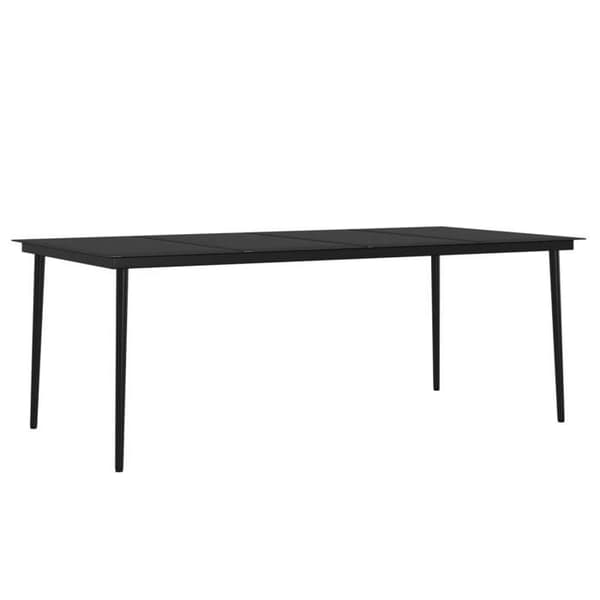 Maison Exclusive - Have spisebord sæt med puder 9 stk Beige/sort