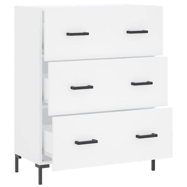 Maison Exclusive - Vit buffé 69,5x34x90 cm ingenjörsträ