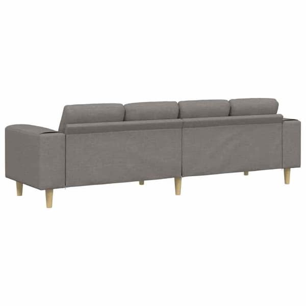 Divaani - MAISON EXCLUSIVE - 250 x 77 x 76 cm - Taupe - Polyesteripäällyste - Puujalat Mol