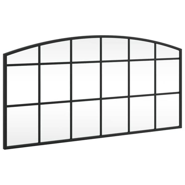 Maison Exclusive - Svart väggspegel 80x40 cm järnbåge