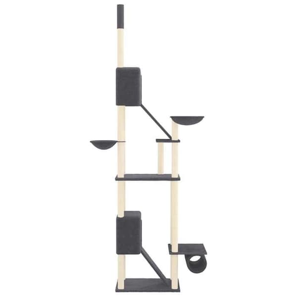 Maison Exclusive - Kattekradsetræ fra gulv til loft Mørkegrå 277-303 cm mörkgrå