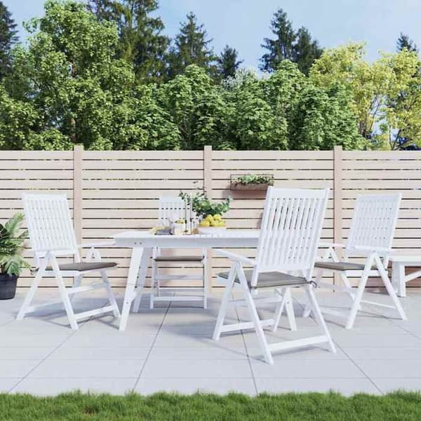 Maison Exclusive - Have stol puder sæt af 4 grå 50x50x3 cm oxford stof