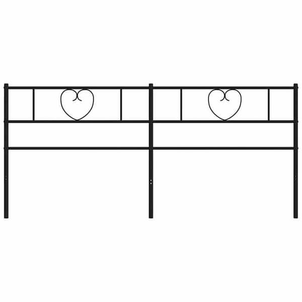 Maison Exclusive - Erstatnings hovedgærde i sort metal 193 cm