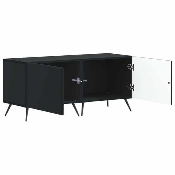 Maison Exclusive - TV Møbel Sort Ingeniørtræ