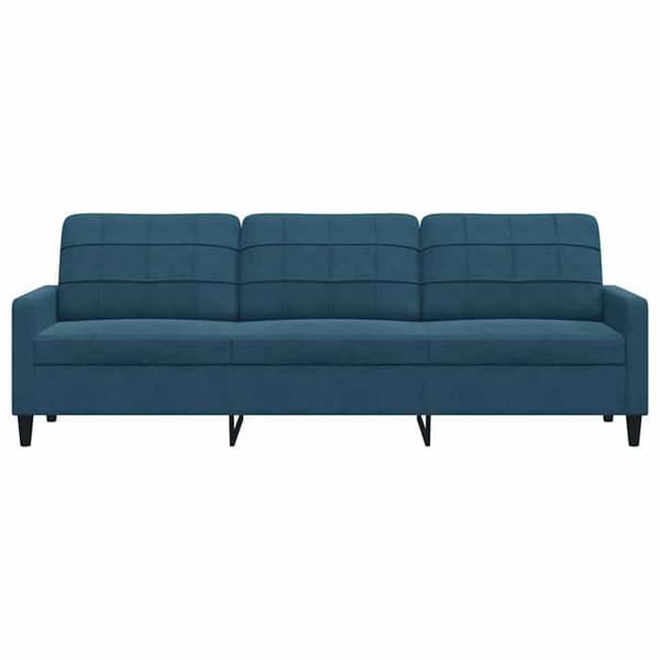 Maison Exclusive - 3-paikkainen sininen sohva 210 cm samettia Blå