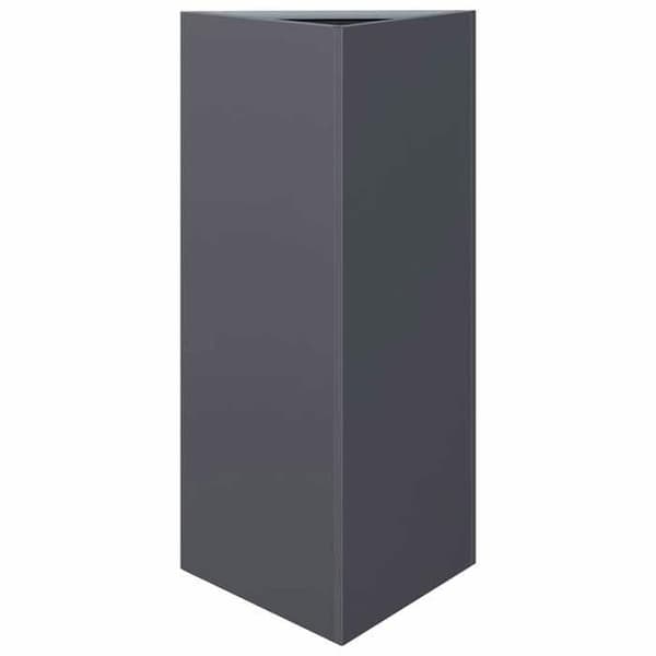 Maison Exclusive - Triangulär anthracite-jardiniär 40x34,5x75 cm stål