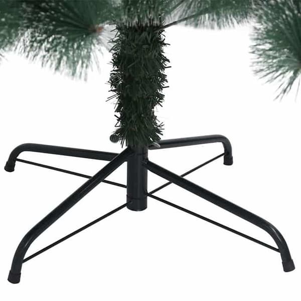 Kunstig juletræ - EKSKLUSIV HUS - 150 cm - Grøn - Grene med hvide spidser - Stålbase Grön