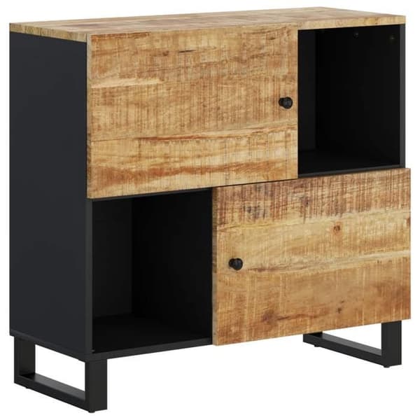 Maison Exclusive - Buffet med 2 døre 80x33x75 cm massiv mangotræ