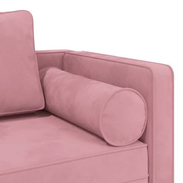 Maison Exclusive - Divaani vaaleanpunaisilla samettityynyillä