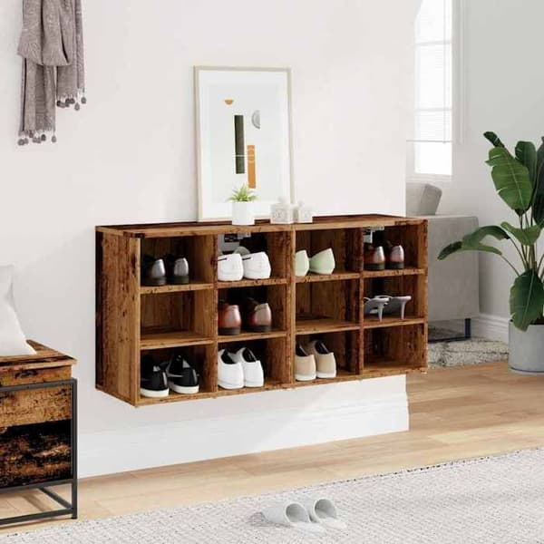 Maison Exclusive - Kengätelineet 2 kpl vanha puu 52x30x50 cm
