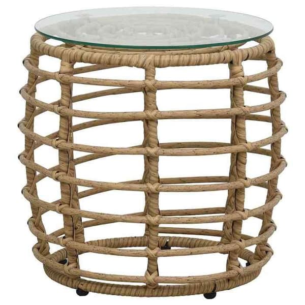 Maison Exclusive - Bistroset 3 delar Flätad resin Ek