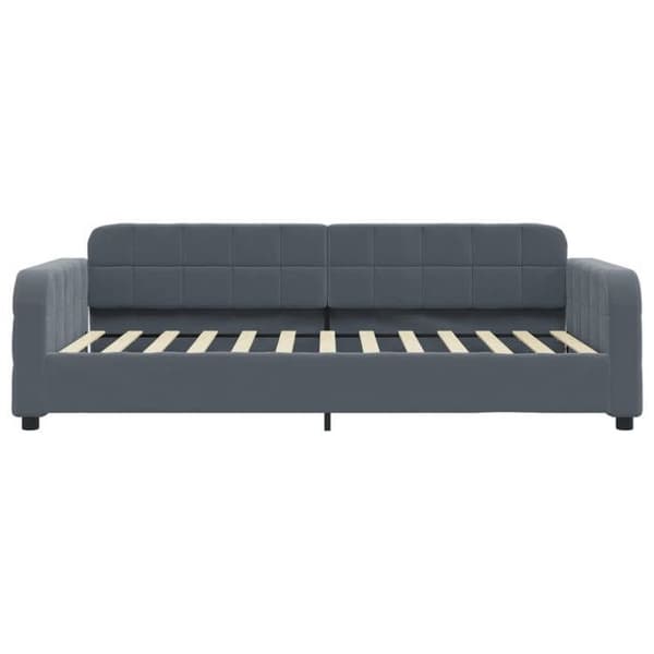Maison Exclusive - Tummanharmaa lepotuoli 80x200 cm sametti