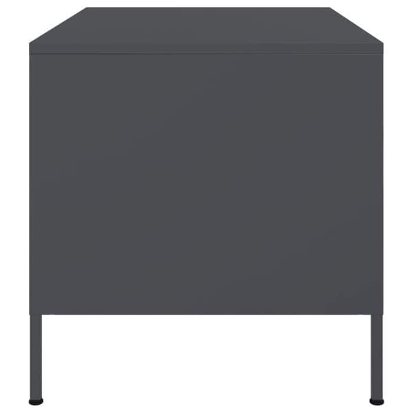 Maison Exclusive - Kaffe bord antracit 68x50x50,5 cm stål antracit