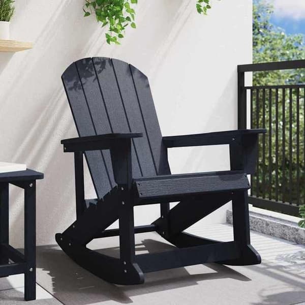 Maison Exclusive - Sininen HDPE Adirondack keinutuoli