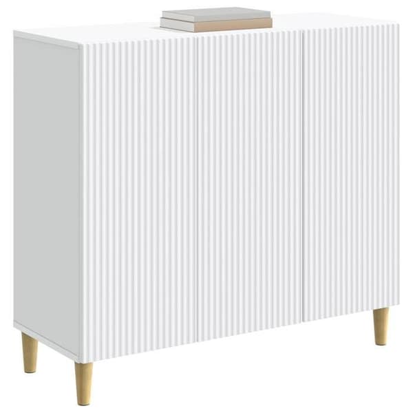 Maison Exclusive - Buffé Vit 89 x 34,5 x 80 cm Ingenjörsträ Vit