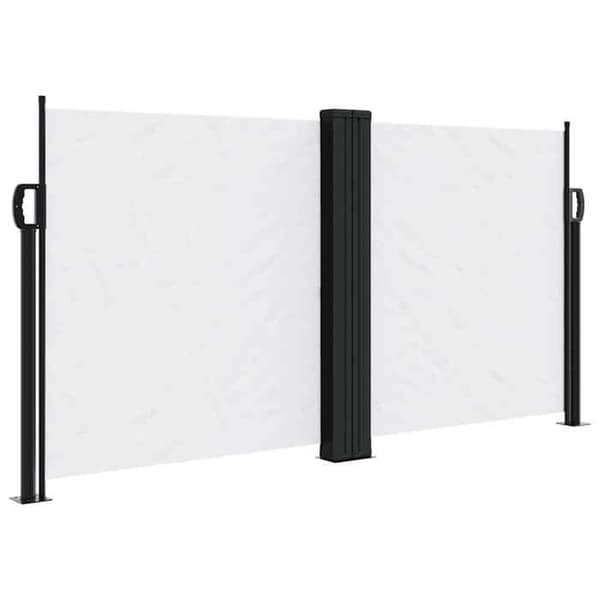Maison Exclusive - Vit utdragbar sidokappa 120x1000 cm