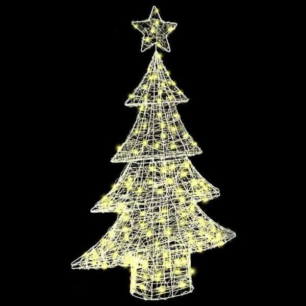 Maison Exclusive - Julgran 100 LED Varmvit 120 cm Akryl