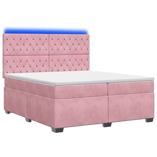 Maison Exclusive - Boxspring säng med Rose madrass 200 x 200 cm Sammet Ros