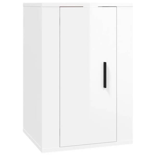 Maison Exclusive - Väggmonterad TV-möbel Vit blank 40x34,5x60 cm Vit