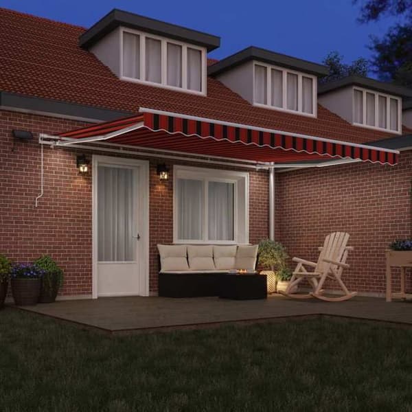 Maison Exclusive - Fällbart tak i orange och brunt 450 × 350 cm