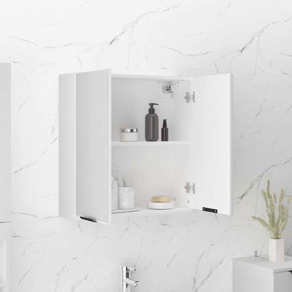 Maison Exclusive - Spegelskåp för badrum Vit 64x20x67 cm