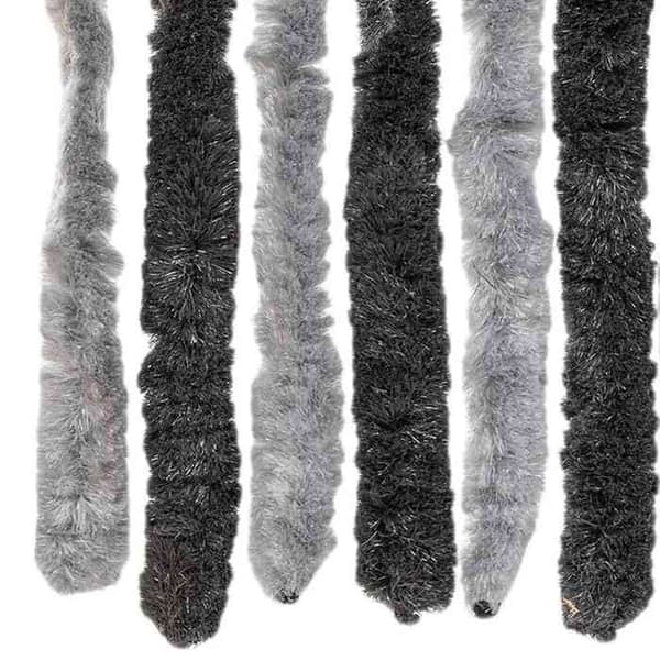 Maison Exclusive - Harmaa ja musta hyttysverkko 56x185 cm chenille