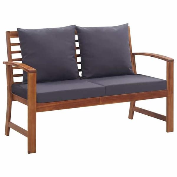 Maison Exclusive - Havegruppe 4 stk med puder i solid akacietræ